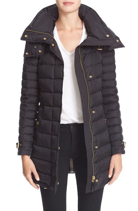 burberry brit burberry harrowden hooded down coat|Burberry thermoregulated quilted coat.